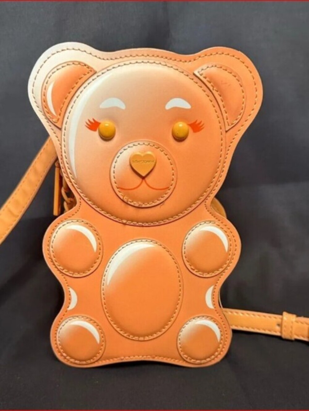 Betsey Johnson Kitsch XO Candy Gummy Bear Orange Crossbody Novelty Purse
